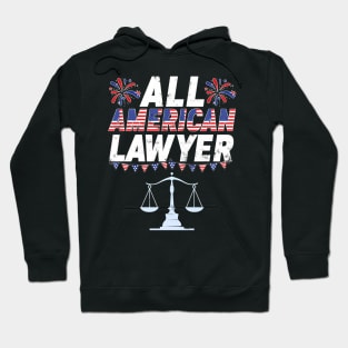 All American Lawyer Patriotic 4Th Of July Hoodie